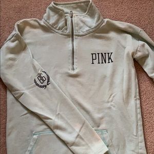 VS pink quarter zip hoodie